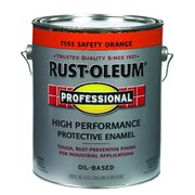Rust-Oleum Interior/Exterior Paint, Safety Orange, 5 gal 7555-402